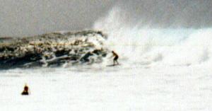 Unknown Surfer at La Santa Right